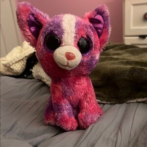Dakota Ty Colorful Plush Toy Dog with Big Eyes